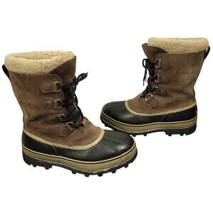 Sorel Men’s Caribou Winter Boots Sz 10 Waterproof Insulated Snow Boots EUC